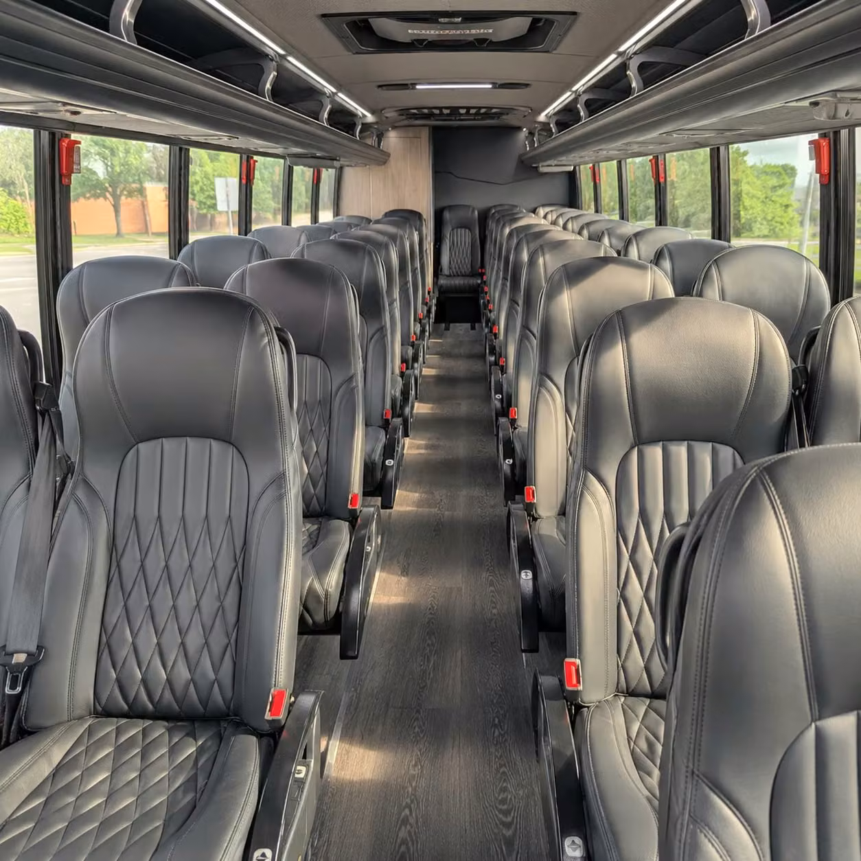 28 passenger minibus interior