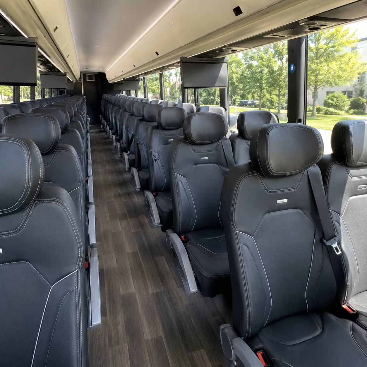 chesapeake charter bus inside
