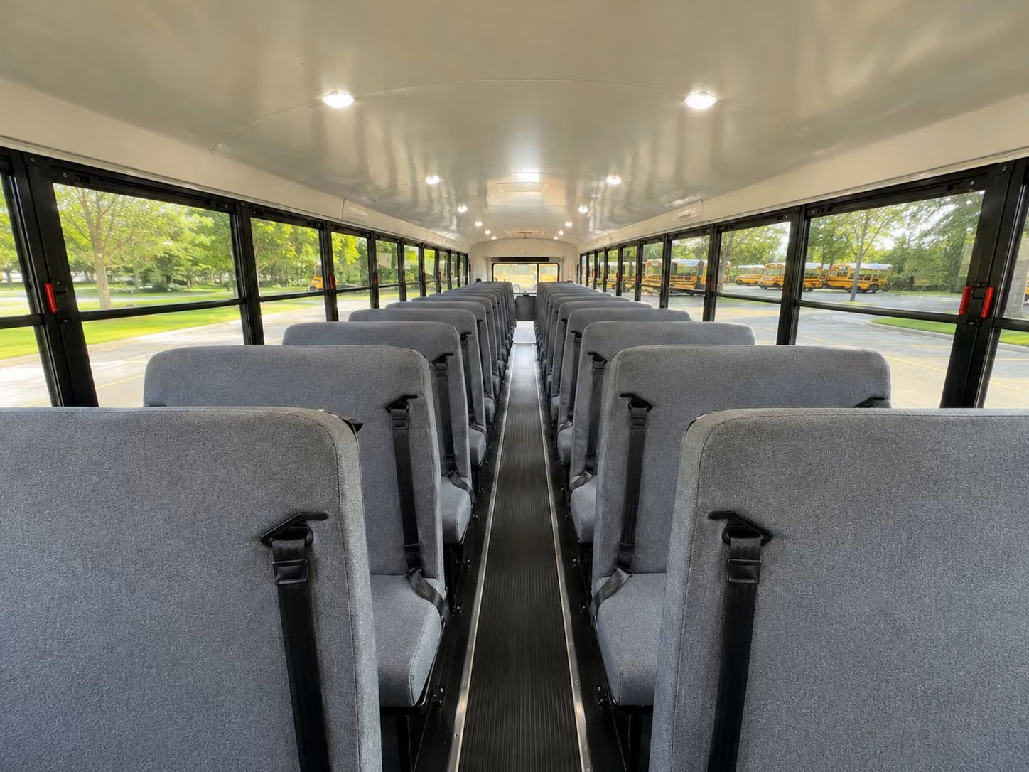 school bus inside