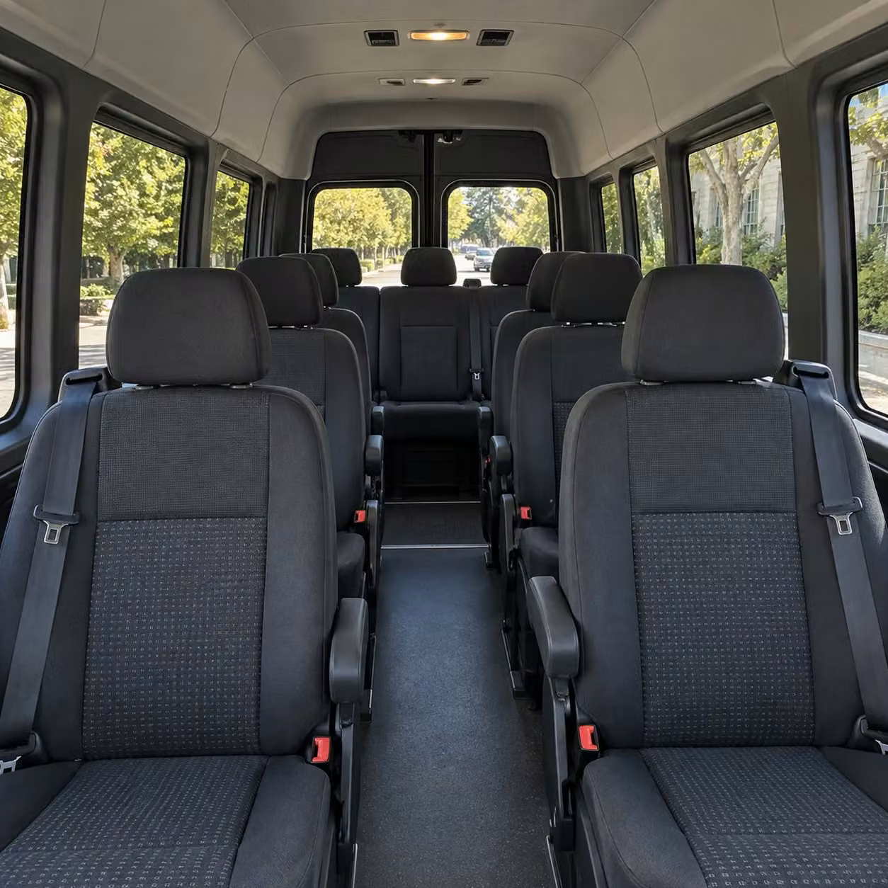 sprinter van with driver interior